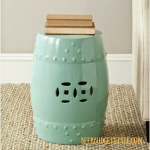 lighted ceramic stool