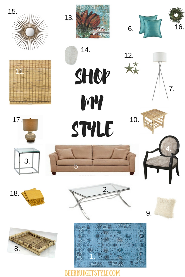 affordable living room decor