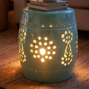 Lighted Ceramic Stool Project (Easy DIY That Looks High-End)