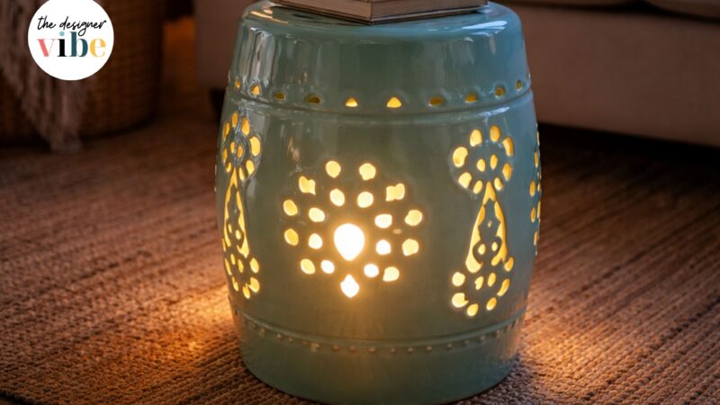 Lighted Ceramic Stool Project (Easy DIY That Looks High-End)