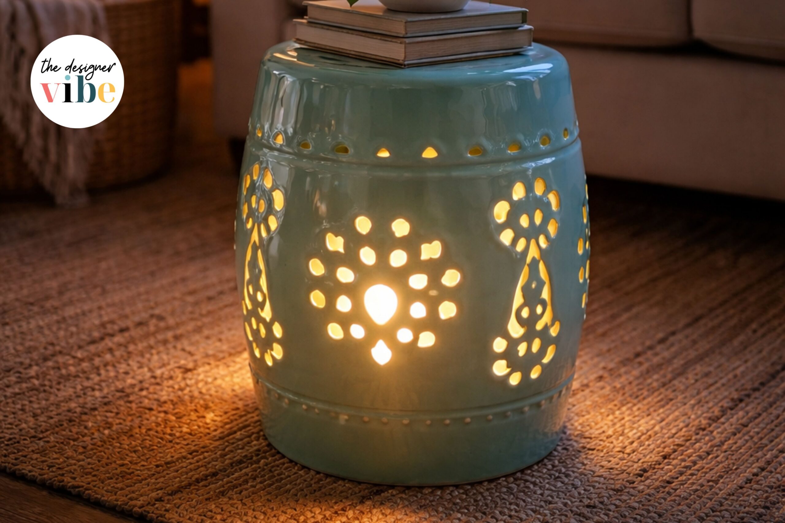 Lighted Ceramic Stool Project (Easy DIY That Looks High-End)