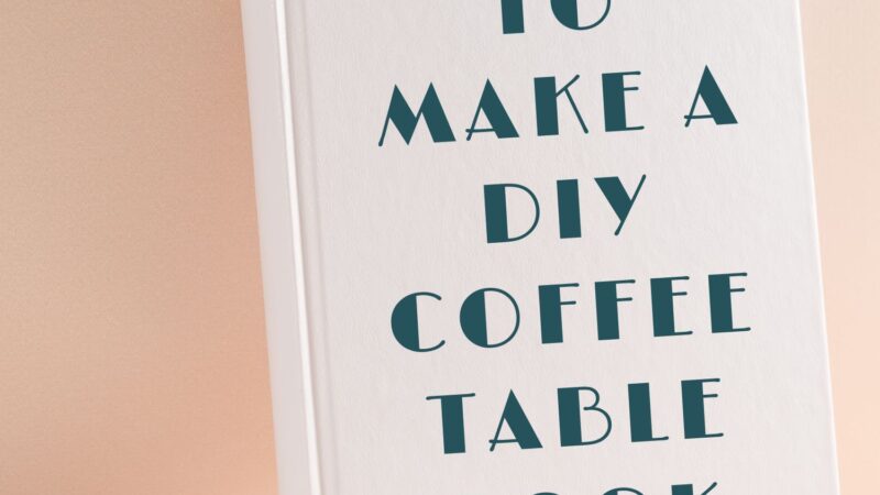 DIY Custom Coffee & Cocktail Table Book