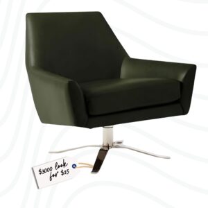 How to Paint a Faux Leather Chair: A Designer Look for Less