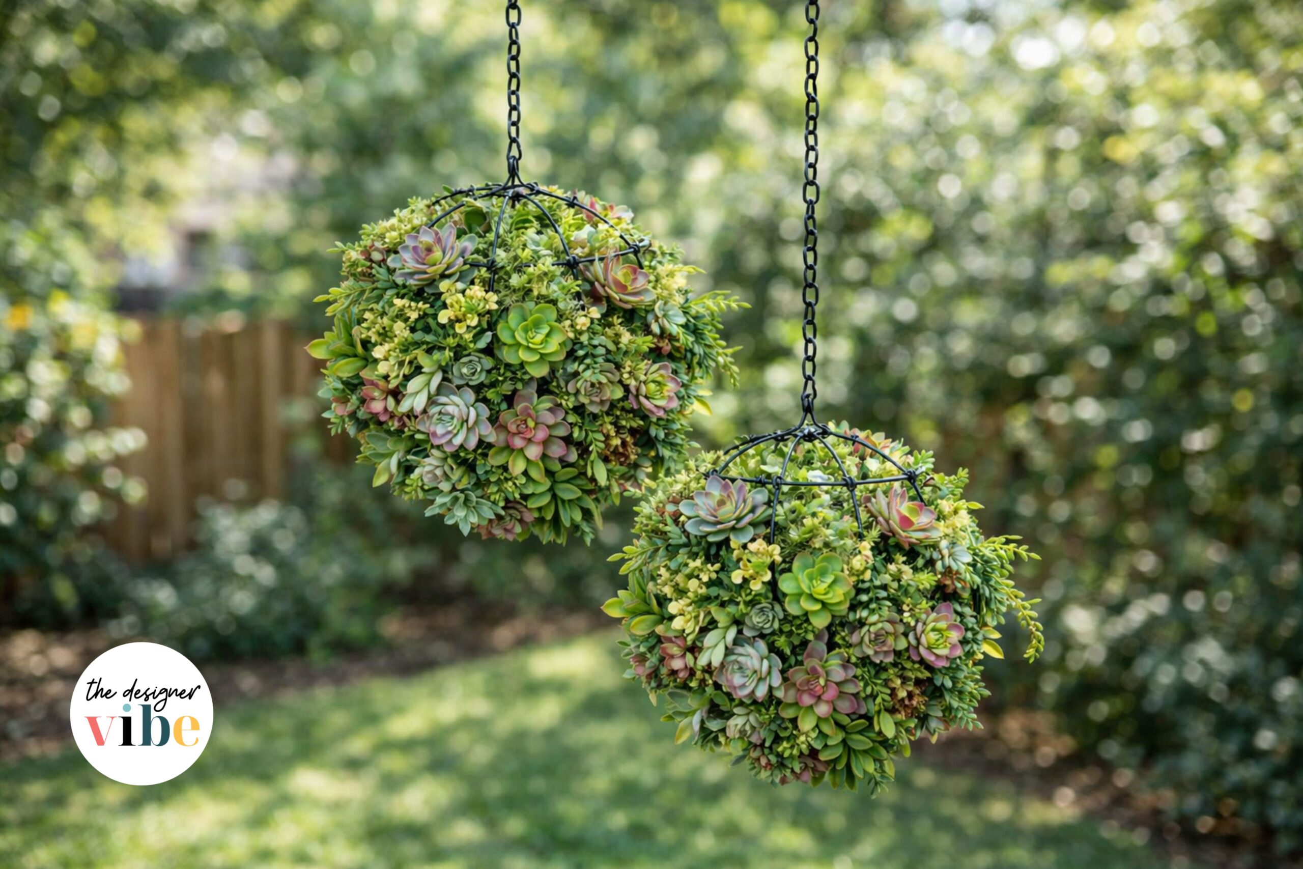DIY Faux Hanging Succulent Ball (Dollar Tree Edition)