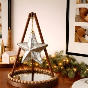 DIY Dollar Tree Ornament Stand (With Mid-Century Modern Style)